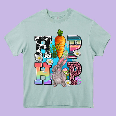 Hip Hop Easter Rabbit Heavy Core Tee Designed By Adodesignshop