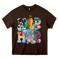 Chocolate Brown hip hop easter rabbit Heavy Core Tee - AdoDesignShop