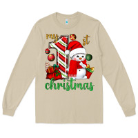 Mushroom My 1st. Christmas with cute snowman Long Sleeve Tee - NancyCooperArtShop