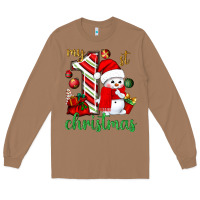 Toasted Coconut My 1st. Christmas with cute snowman Long Sleeve Tee - NancyCooperArtShop