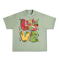 Oil Green love juneteenth lips Urban Heavy Tee - MaliasSmallBusiness
