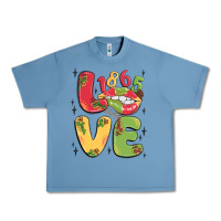 Pebble Blue love juneteenth lips Urban Heavy Tee - MaliasSmallBusiness