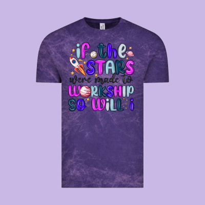 If The Stars Were Made To Worship So Will I Vintage Tee Designed By Maliassmallbusiness
