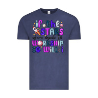 Vintage Denim if the stars were made to worship so will i Vintage Tee - MaliasSmallBusiness