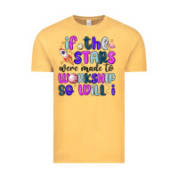 Vintage Mustard if the stars were made to worship so will i Vintage Tee - MaliasSmallBusiness