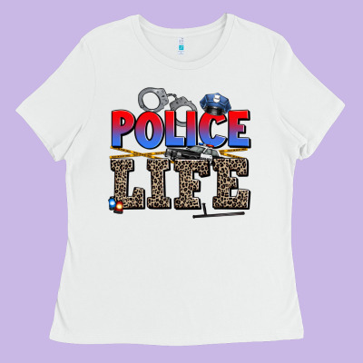 Police Life Ladies Tee Designed By Adodesignshop