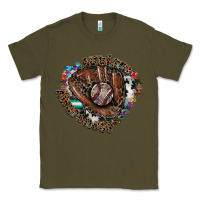 Army Green Autism Awareness Baseball Classic Tee - CowhideDigitalArt
