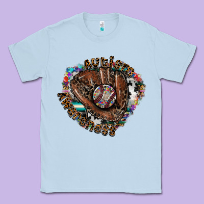 Autism Awareness Baseball Classic Tee Designed By Cowhidedigitalart