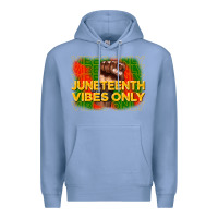 Colony Blue juneteenth vibes only Premium Hoodie - CowGirlArtShop