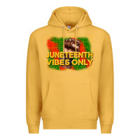 Mustard juneteenth vibes only Premium Hoodie - CowGirlArtShop
