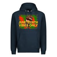Navy juneteenth vibes only Premium Hoodie - CowGirlArtShop