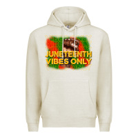 Oatmeal Heather juneteenth vibes only Premium Hoodie - CowGirlArtShop