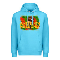 Ocean Blue juneteenth vibes only Premium Hoodie - CowGirlArtShop