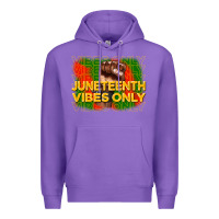 Purple juneteenth vibes only Premium Hoodie - CowGirlArtShop