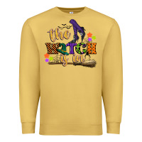 Antique Gold the witch is in Premium Sweatshirt - CowGirlArtShop