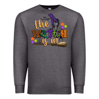 Charcoal Heather the witch is in Premium Sweatshirt - CowGirlArtShop