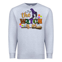 Heather Grey the witch is in Premium Sweatshirt - CowGirlArtShop