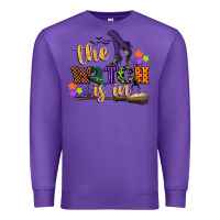 Purple the witch is in Premium Sweatshirt - CowGirlArtShop