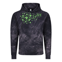 Cloud Black four leaf clover Vintage Hoodie - MaliasSmallBusiness