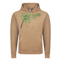 Vintage Coffee four leaf clover Vintage Hoodie - MaliasSmallBusiness