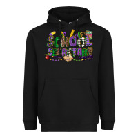 Black school secretary mardi gras Heavyweight Hoodie - CowGirlArtShop