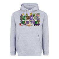Heather Grey school secretary mardi gras Heavyweight Hoodie - CowGirlArtShop