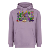 Lavender school secretary mardi gras Heavyweight Hoodie - CowGirlArtShop