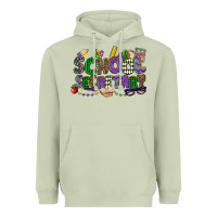 Matcha school secretary mardi gras Heavyweight Hoodie - CowGirlArtShop