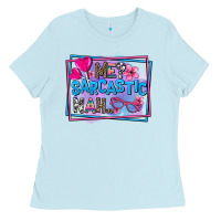Baby Blue me sarcastic nah Ladies Tee - AdoDesignShop