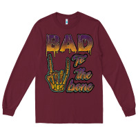 Burgundy bad to the bone Long Sleeve Tee - JahusDesignShop