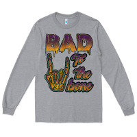 Heather Grey bad to the bone Long Sleeve Tee - JahusDesignShop