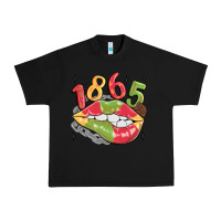 Black 1865 juneteenth lips Urban Heavy Tee - MaliasSmallBusiness