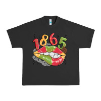Pigment Black 1865 juneteenth lips Urban Heavy Tee - MaliasSmallBusiness