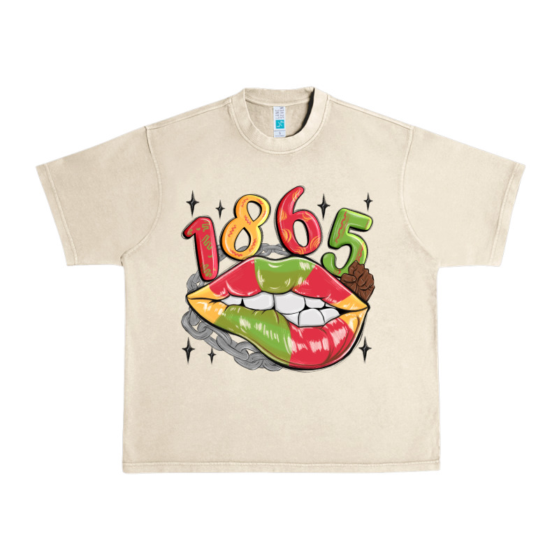 1865 Juneteenth Lips Urban Heavy Tee by MaliasSmallBusiness | Teevron