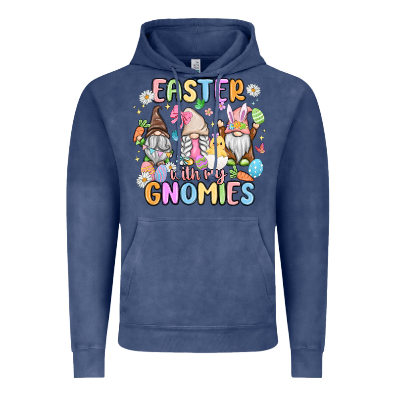 Easter  With My Gnomies Vintage Hoodie by MaliasSmallBusiness | Teevron