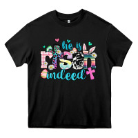 Black he is risen indeed Heavy Core Tee - AdoDesignShop