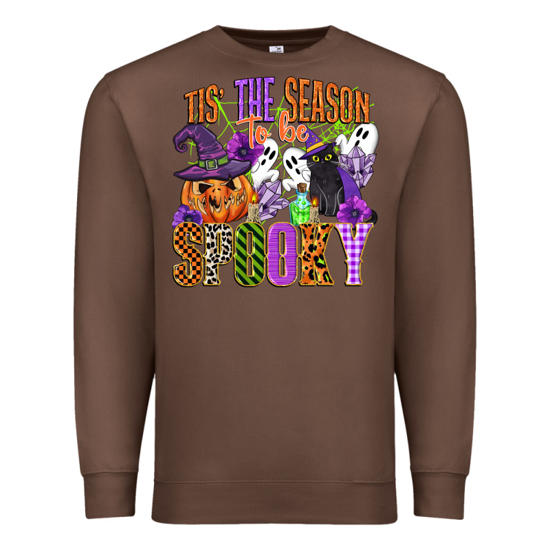 Tis The Season To Be Spooky Premium Sweatshirt by CowGirlArtShop | Teevron