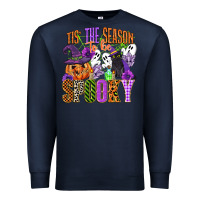 Navy tis the season to be spooky Premium Sweatshirt - CowGirlArtShop
