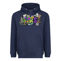 Navy nurse mardi gras Heavyweight Hoodie - CowGirlArtShop