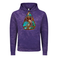 Cloud Purple turquoise cowhide arrowhead Vintage Hoodie - Jasminsmagicworld