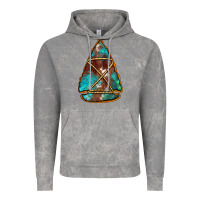 Cloud Rock turquoise cowhide arrowhead Vintage Hoodie - Jasminsmagicworld