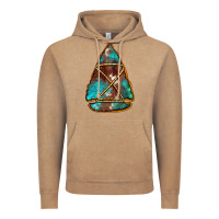 Vintage Coffee turquoise cowhide arrowhead Vintage Hoodie - Jasminsmagicworld