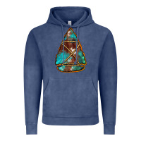 Vintage Denim turquoise cowhide arrowhead Vintage Hoodie - Jasminsmagicworld