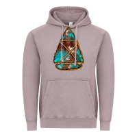 Vintage Zinc turquoise cowhide arrowhead Vintage Hoodie - Jasminsmagicworld