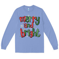 Colony Blue merry and bright Long Sleeve Tee - MaliasSmallBusiness