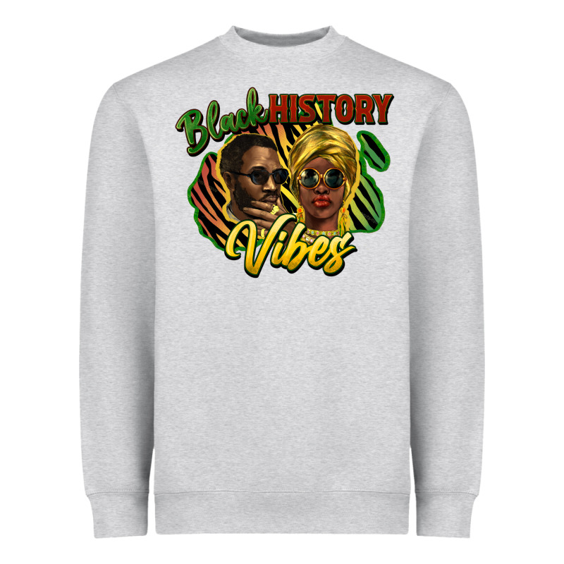 Black History Vibes Heavyweight Sweatshirt by NancyCooperArtShop | Teevron