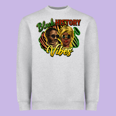 Black History Vibes Heavyweight Sweatshirt Designed By Nancycooperartshop