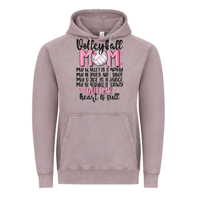 Volleyball Mom Vintage Hoodie by MaliasSmallBusiness | Teevron