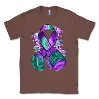 Chestnut purple and green anal cancer with boxing gloves na Classic Tee - NancyCooperArtShop