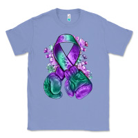 Colony Blue purple and green anal cancer with boxing gloves na Classic Tee - NancyCooperArtShop